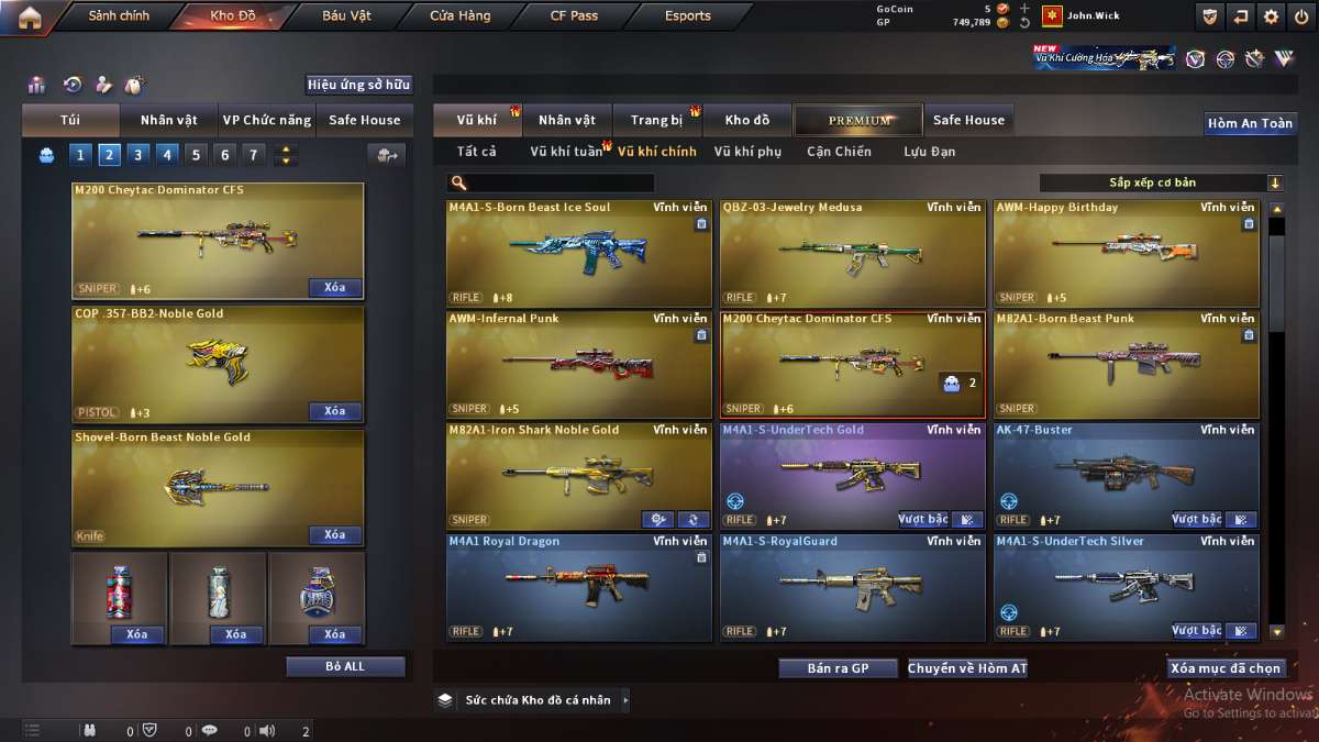 shop acc cf uy tin gia re